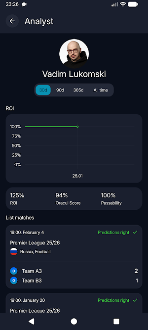 Oracul - match analytics Screenshot 3