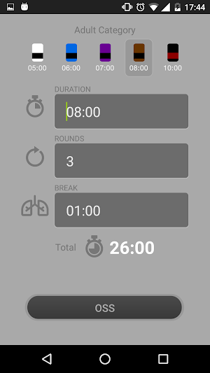 JiuJitsuTimer Screenshot 2