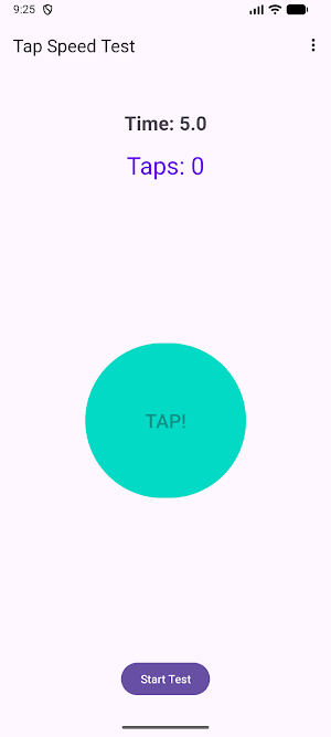 Tap Speed Test Screenshot 1