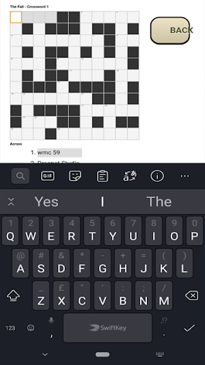 The Fall Crosswords Screenshot 0