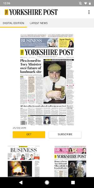 The Yorkshire Post Newspaper Screenshot 0