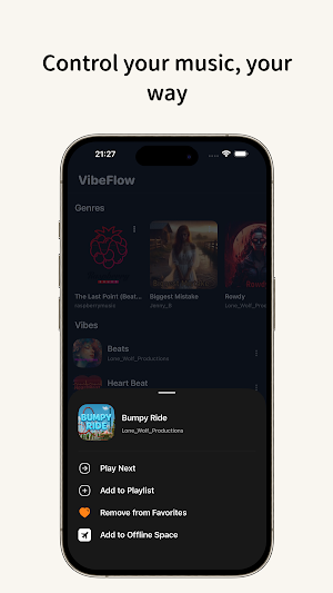 Vibeflow-Music,Radio&Podcasts Screenshot 3