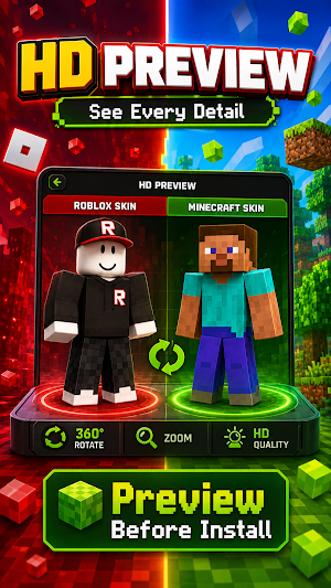 Roblox skins for Minecraft PE Screenshot 0