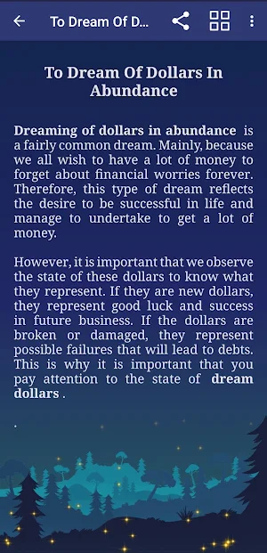 Meaning of dreams in English Screenshot 1