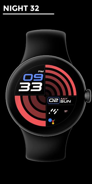Night 32 - watch face Screenshot 0