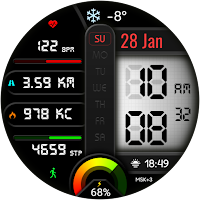 Digital Sport Color Watchface