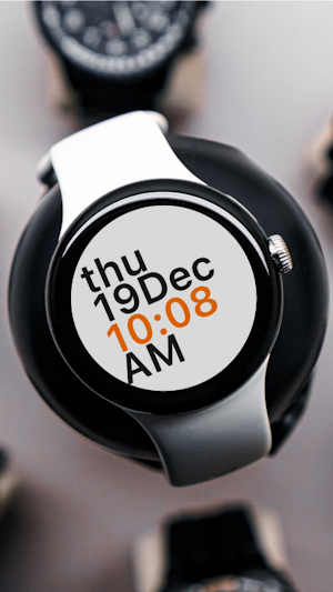 Text Watch Face Screenshot 0