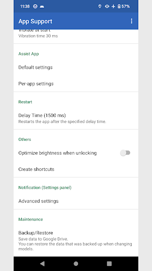 App Support Screenshot 1