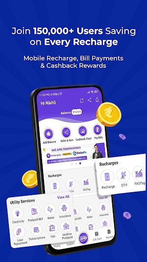 SimbaPe: Recharge Cashback App Screenshot 0