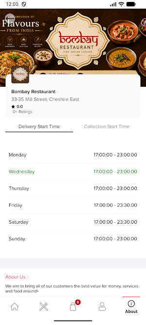 Bombay Restaurant Screenshot 3