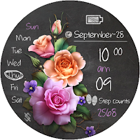 BFF99- Blackboard Art Flower