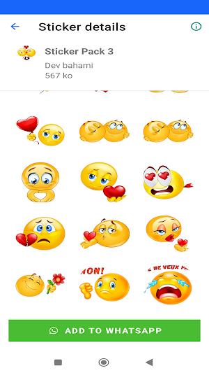 Wasticker love Emoji Stickers Screenshot 2