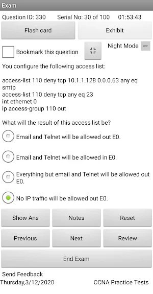 CCNA 200-301 Practice Tests - Full Screenshot 1