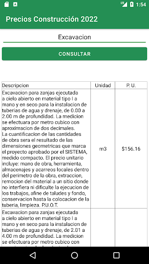 Precios Unitarios 2022 Screenshot 3