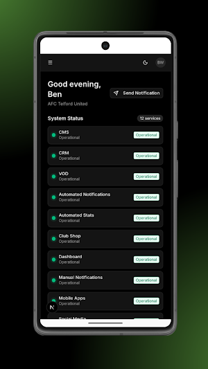 StandBased Dashboard Screenshot 0