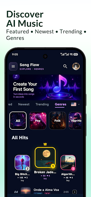 Song Flow: AI Song Maker Screenshot 0