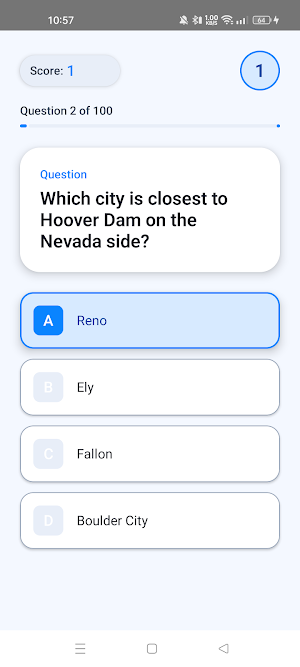 Nevada Quiz Challenge Screenshot 1