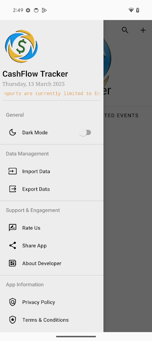 Cash Flow Tracker: Finance Log Screenshot 1