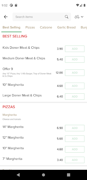 Inglemire Pizza Screenshot 2