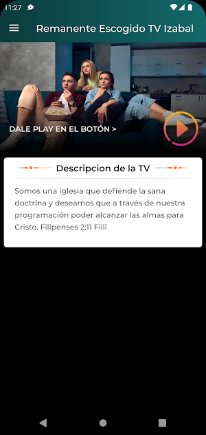 Remanente Escogido TV Izabal Screenshot 1