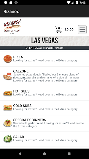 Rizano's Pizza and Pasta Screenshot 0