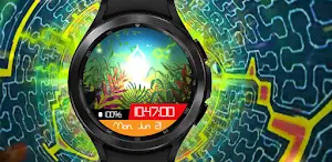 Watch Face Psychedelic Wear Os Screenshot 1