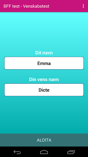 BFF Friendship Test - Dansk Screenshot 0