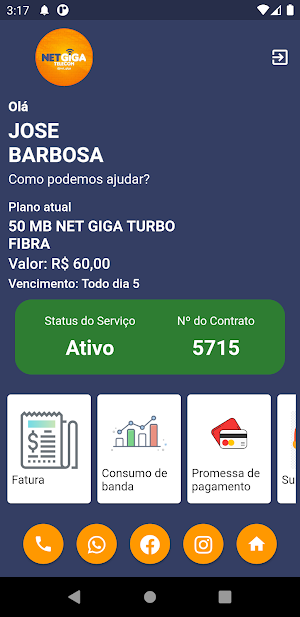 NET GIGA TELECOM Screenshot 1