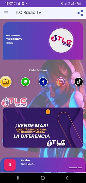 TLC Radio Tv On Line Screenshot 0