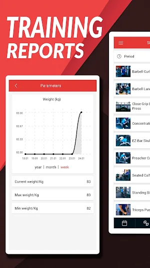 50 Workouts for GYM Screenshot 2