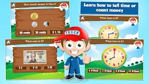 Second Grade Games: Kids Truck Screenshot 2