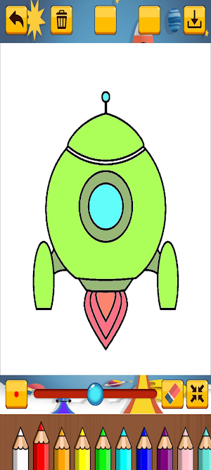 Rocket Coloring Screenshot 3
