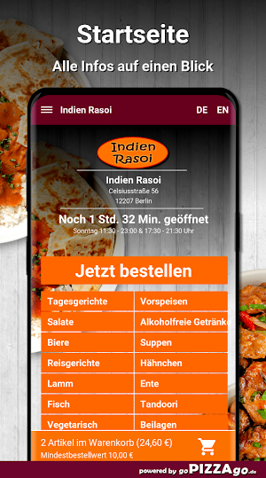 Indien Rasoi Berlin Screenshot 1