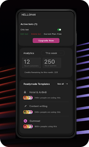 Helloman AI - Smart Reply Bot Screenshot 2