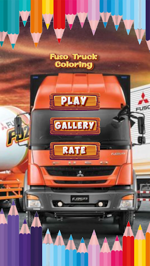 Fuso Truck Coloring Screenshot 3