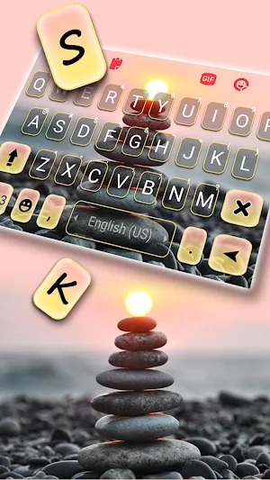 Zen Meditation Keyboard Backgr Screenshot 1