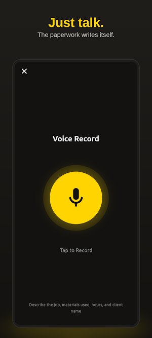 Voice To Task CRM: AI Invoice Screenshot 0