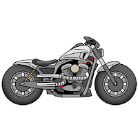 Draw Motorcycles: Cruiser