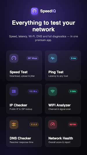 SpeedIQ: Internet Speed Test Screenshot 0