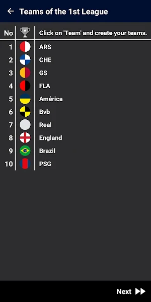 Football League Creator Screenshot 3