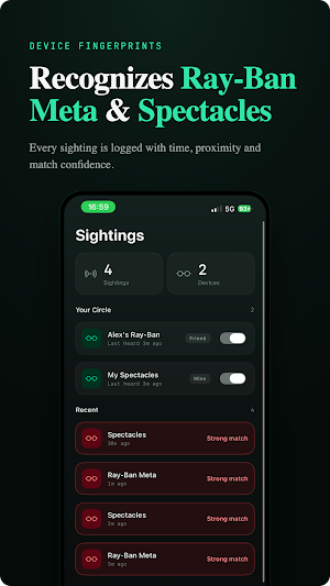 Smart Glasses Detector Scan Screenshot 2