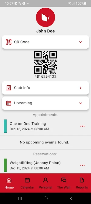 RhinoFit Hub Screenshot 0
