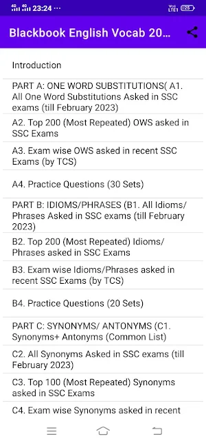BlackBook English Vocab 2023 screenshot 1