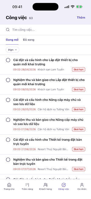 myCRM - Chăm sóc, Bán hàng Screenshot 3