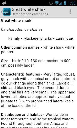 eGuide to Sharks and Rays Screenshot 3