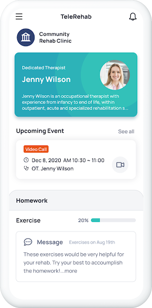 NEOFECT TeleRehab Screenshot 1