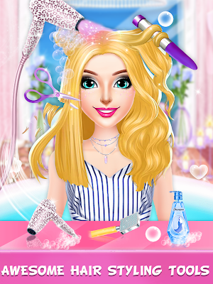 Fashion Braided Hair Salon Stylist - Girls Games Screenshot 1