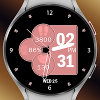 Rose Gold Hybrid Watch Face