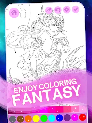 Fantasy Coloring Book Screenshot 2