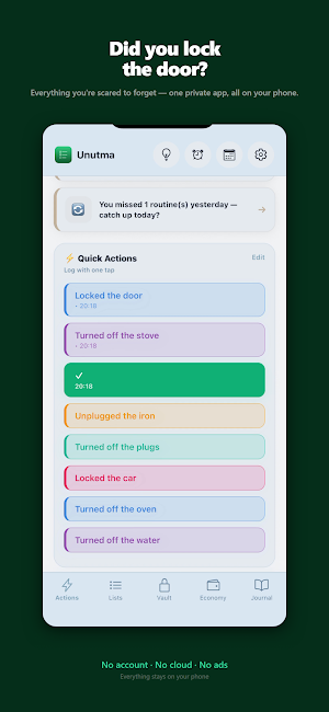Unutma: Personal Assistant Screenshot 0